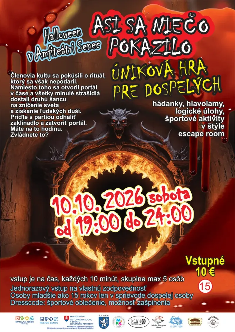 Asi sa niečo pokazilo: halloweenska úniková hra pre dospelých