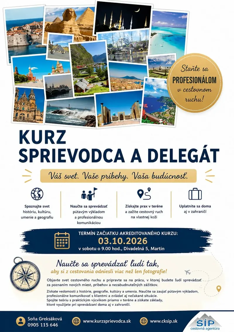 Kurz / sprievodca a delegát