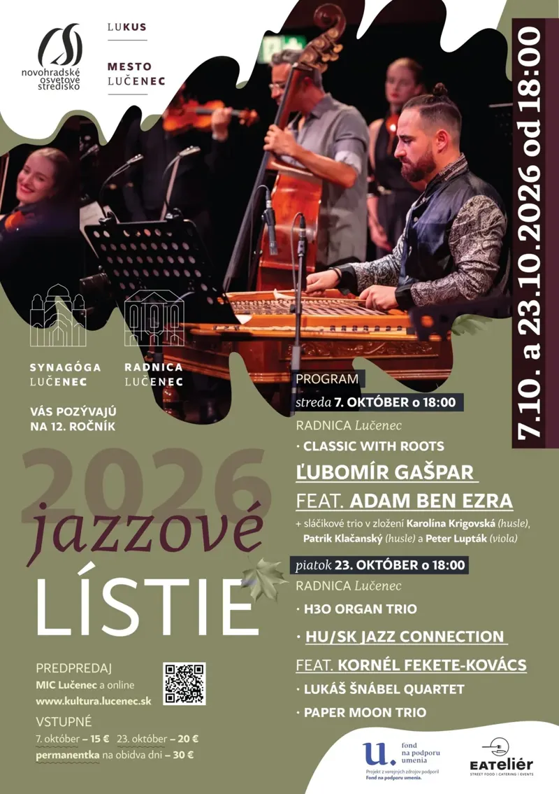 Jazzové lístie 2026