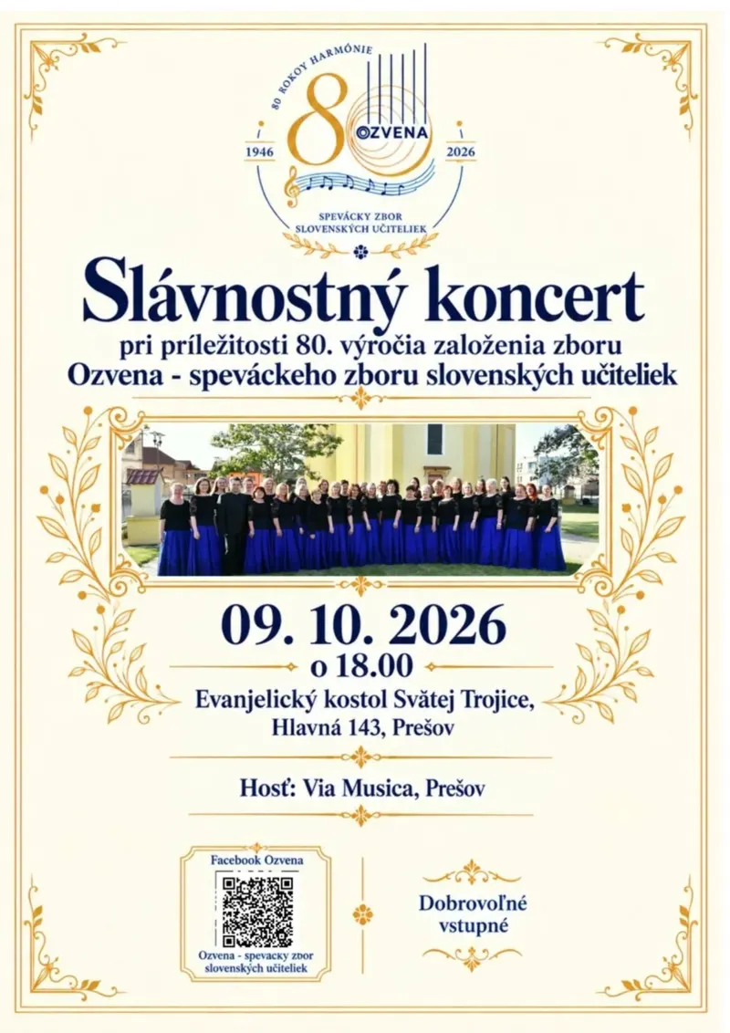 Slávnostný koncert zboru Ozvena