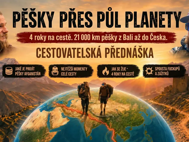VAGABUNDI NA CESTÁCH – PĚŠKY PŘES PŮL PLANETY: Z BALI DO ČESKA