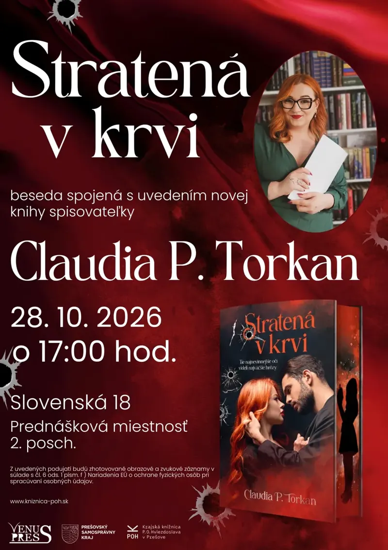Stratená v krvi – Beseda s Claudiou P. Torkan