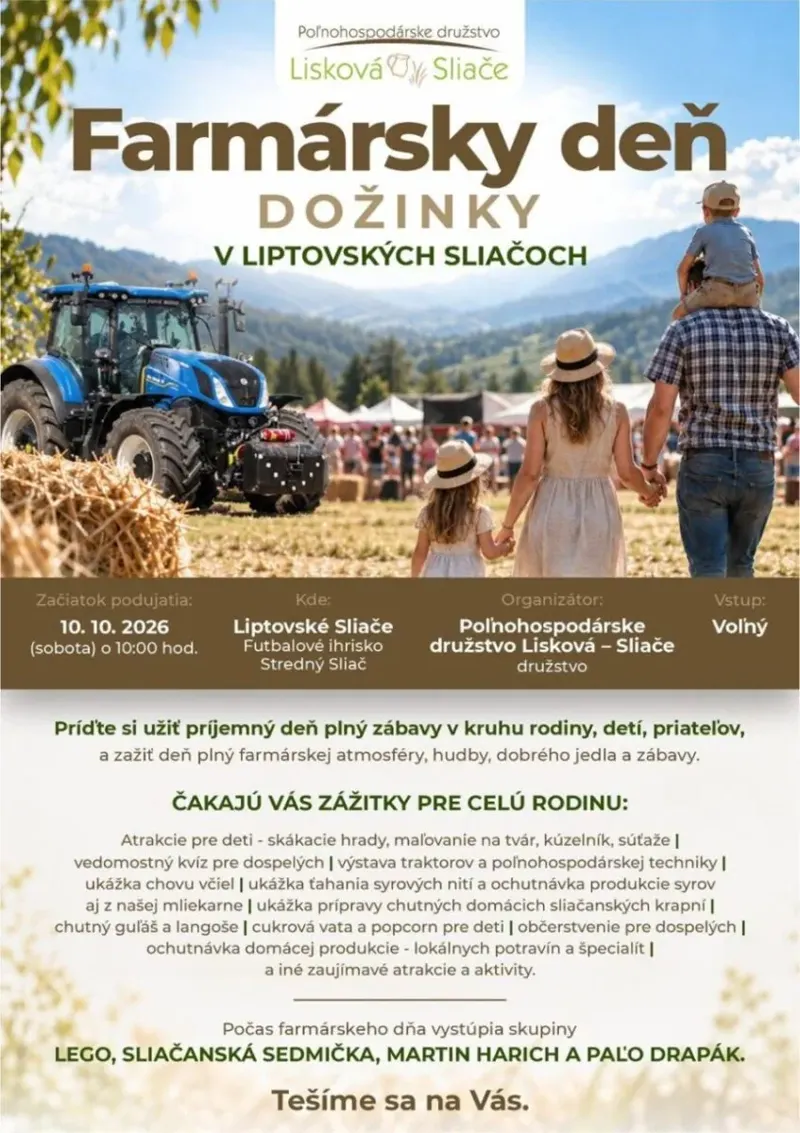 FARMÁRSKY DEŇ: DOŽINKY (Liptovské Sliače)