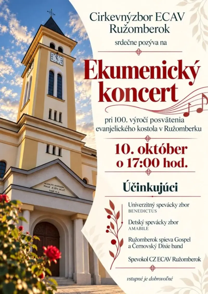 EKUMENICKÝ KONCERT (Evanjelický kostol)