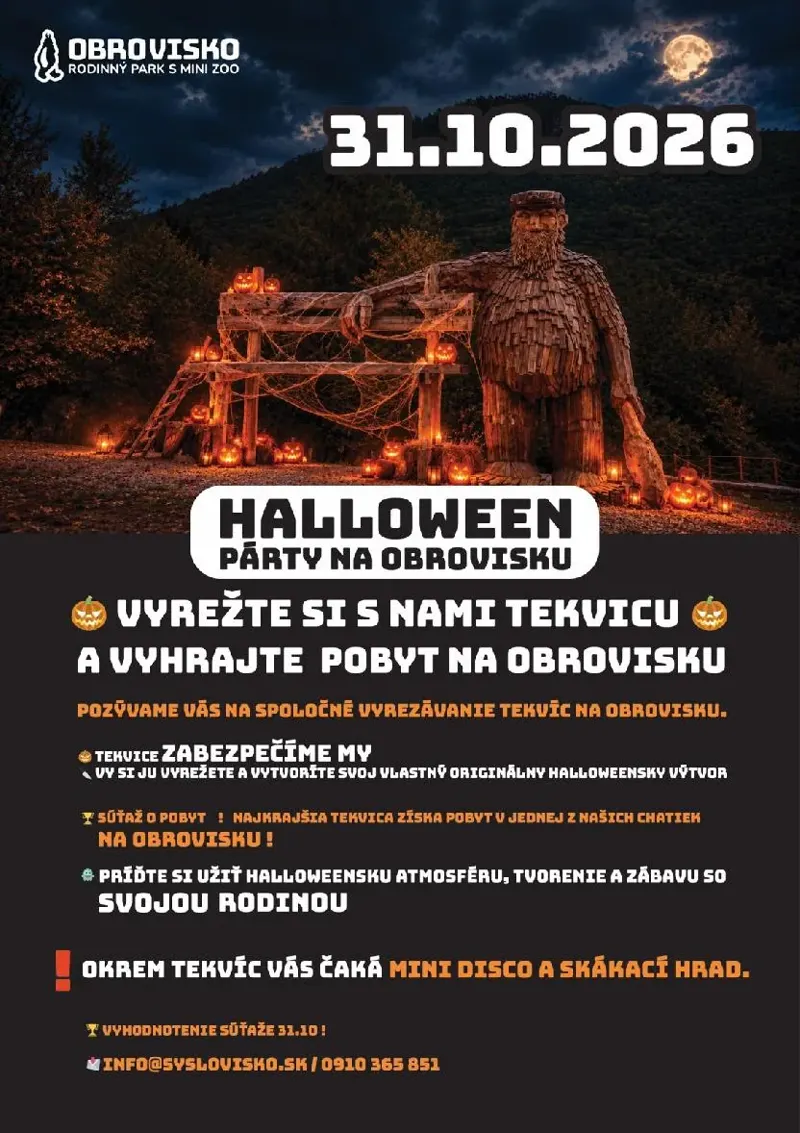 Halloween párty na Obrovisku