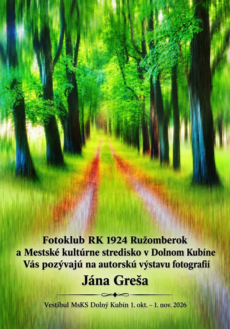 Autorská výstavá fotografií Jána Greša
