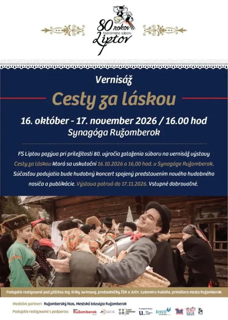 VERNISÁŽ VÝSTAVY CESTY ZA LÁSKOU (Synagóga)